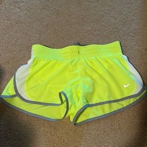 Neon Nike Dri Fit Shorts